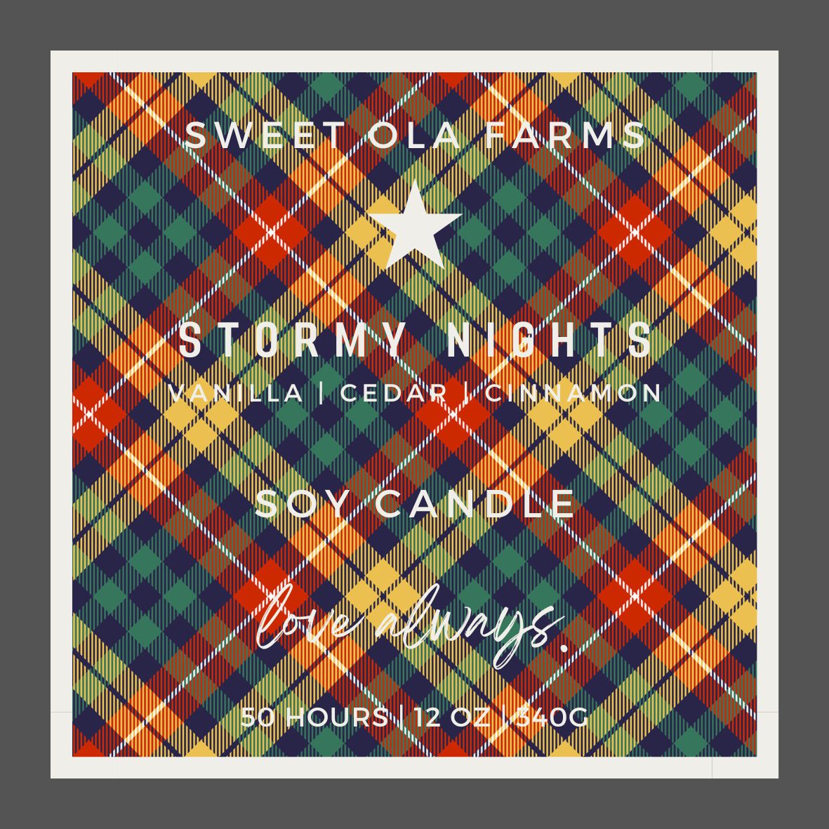 Stormy Nights - Hand Poured Soy Candle
