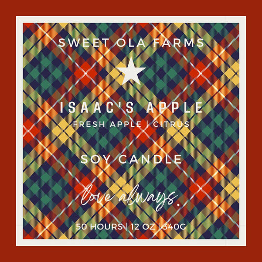 Isaac's Apple - Hand Poured Soy Candle